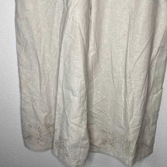 Vintage White Stag Linen Blend Pantsuit - Picture 11 of 15